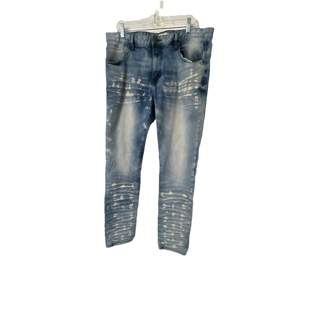 Smoke Rise‎ Men Jeans 38x34 Blue T Cotton Blend China Denim